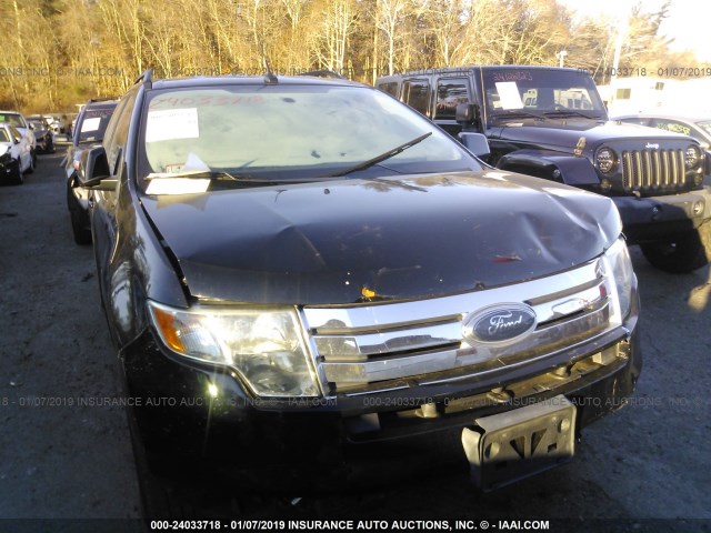 2FMDK48CX8BB30634 - 2008 FORD EDGE SEL BLUE photo 6
