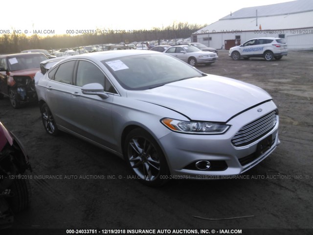 3FA6P0K90ER305092 - 2014 FORD FUSION TITANIUM SILVER photo 1