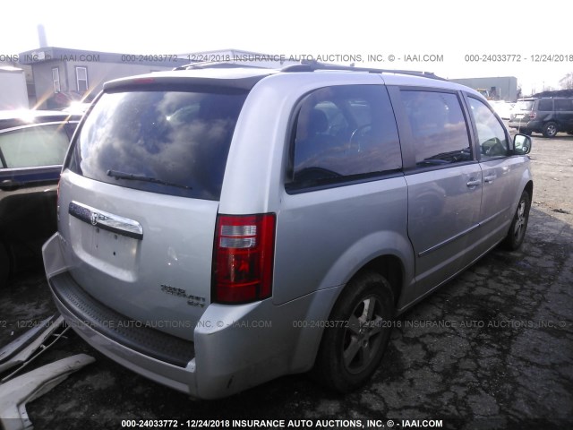 2D4RN5D15AR331708 - 2010 DODGE GRAND CARAVAN SXT SILVER photo 4