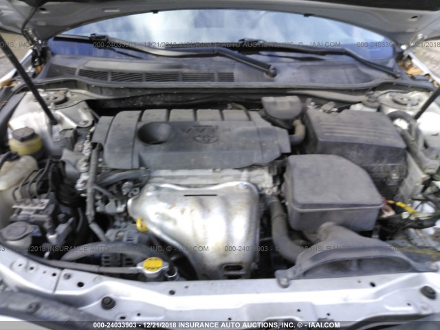 4T1BF3EK9BU619075 - 2011 TOYOTA CAMRY SE/LE/XLE 银色 照片 10