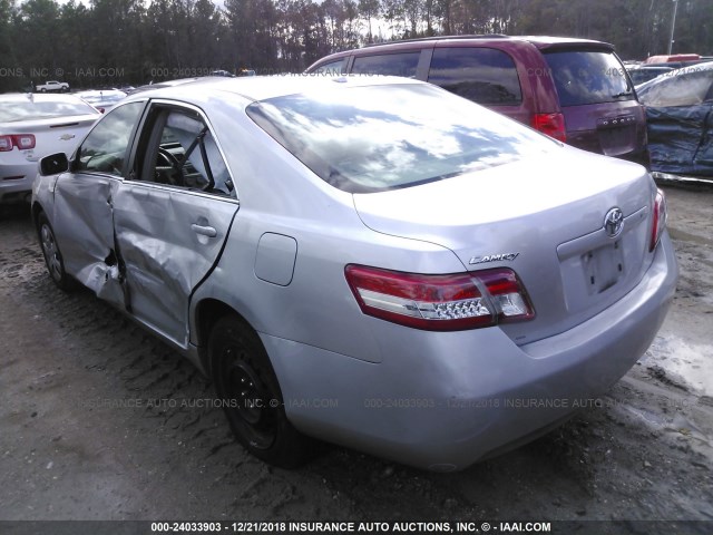 4T1BF3EK9BU619075 - 2011 TOYOTA CAMRY SE/LE/XLE 银色 照片 3