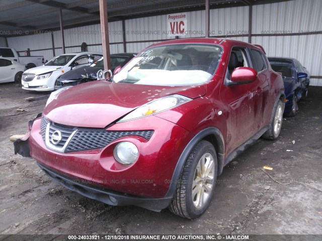 JN8AF5MV2DT216544 - 2013 NISSAN JUKE S/SV/SL RED photo 2