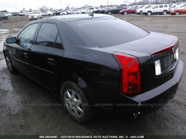 1G6DP567950137611 - 2005 CADILLAC CTS HI FEATURE V6 BLACK photo 3