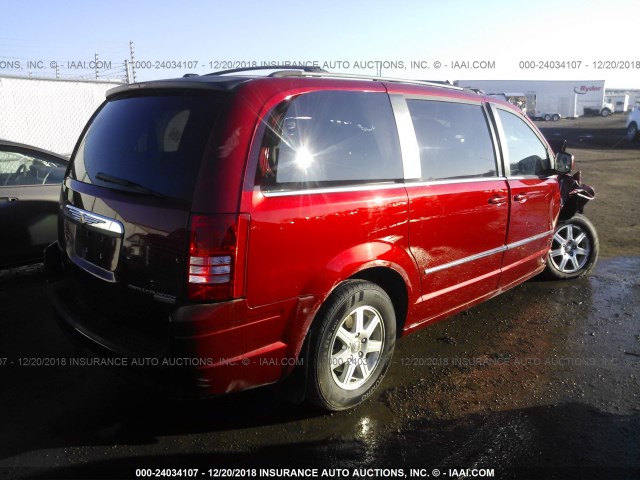 2A8HR54169R512558 - 2009 CHRYSLER TOWN & COUNTRY TOURING RED photo 4