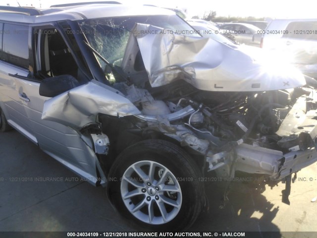 2FMGK5B84FBA07786 - 2015 FORD FLEX SE SILVER photo 6