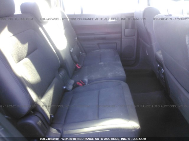 2FMGK5B84FBA07786 - 2015 FORD FLEX SE SILVER photo 8