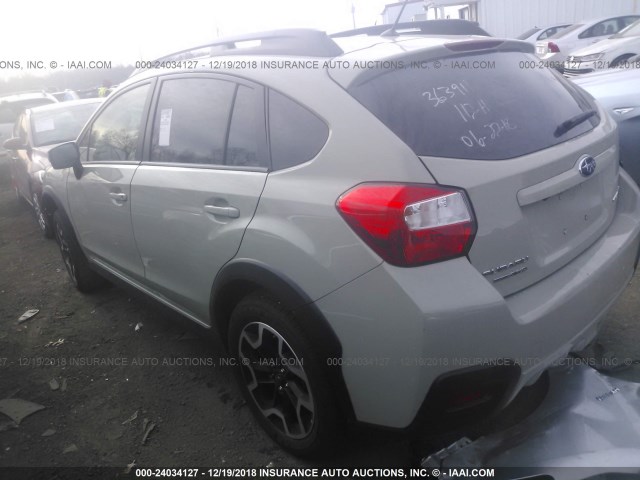 JF2GPABCXHH255440 - 2017 SUBARU CROSSTREK PREMIUM BEIGE photo 3