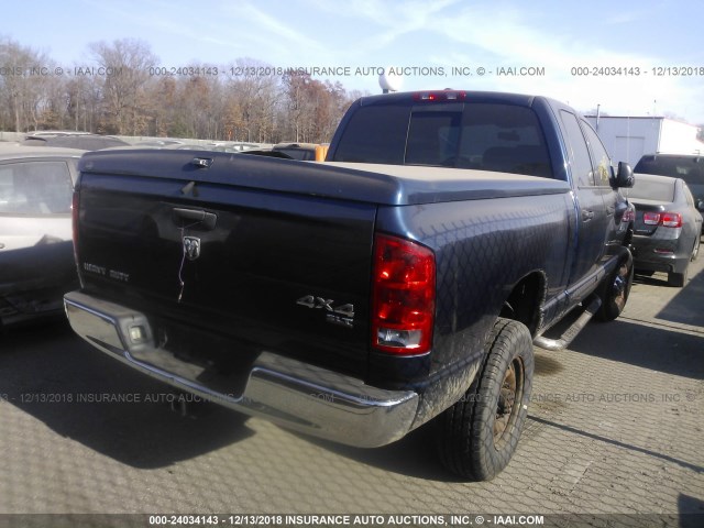 1D7KS28D06J122632 - 2006 DODGE RAM 2500 ST/SLT BLUE photo 4