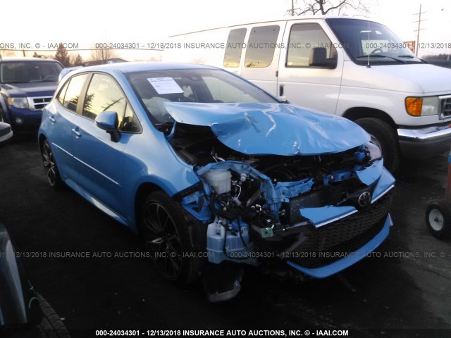 JTNK4RBE1K3008891 - 2019 TOYOTA COROLLA SE/XSE BLUE photo 1