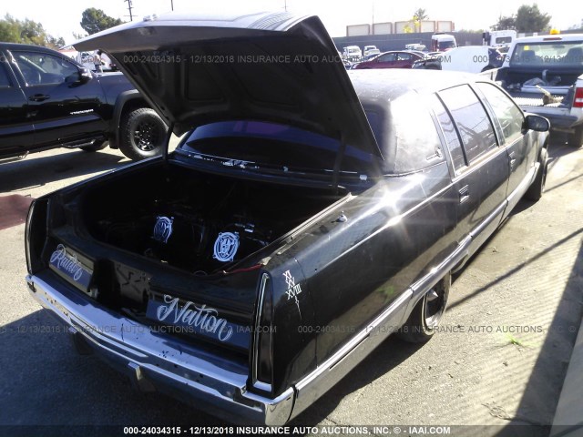 1G6DW52P0TR703835 - 1996 CADILLAC FLEETWOOD BROUGHAM BLACK photo 4