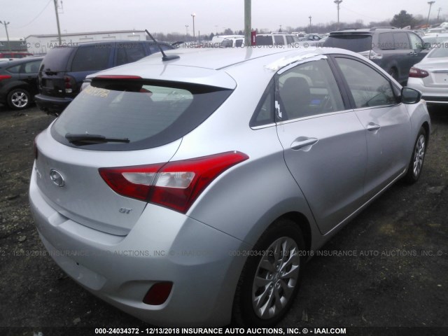 KMHD35LH4GU256311 - 2016 HYUNDAI ELANTRA GT SILVER photo 4