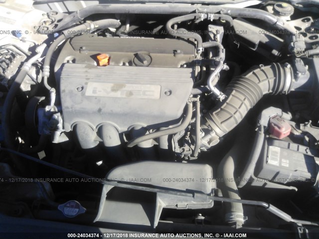 1HGCS128X8A026323 - 2008 HONDA ACCORD WHITE photo 10