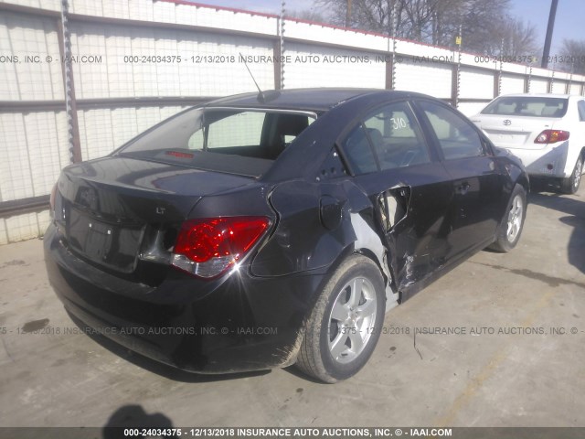 1G1PC5SB6F7106981 - 2015 CHEVROLET CRUZE LT BLACK photo 4