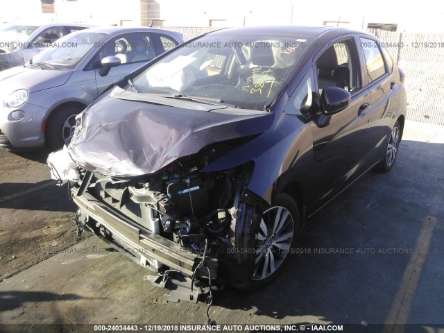 3HGGK5H97GM702866 - 2016 HONDA FIT EX/EXL PURPLE photo 2