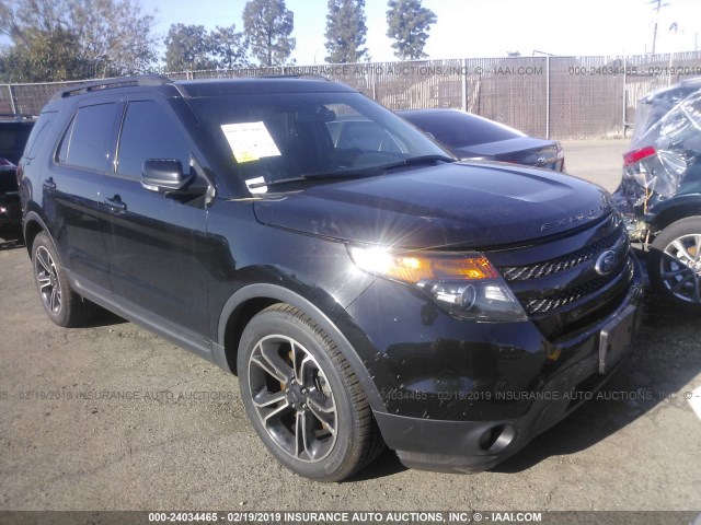 1FM5K8GT6FGA03432 - 2015 FORD EXPLORER SPORT BLACK photo 1