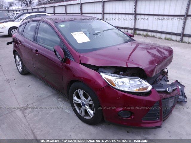 1FADP3K24DL169722 - 2013 FORD FOCUS RED photo 1