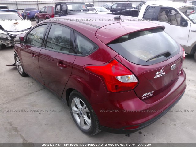 1FADP3K24DL169722 - 2013 FORD FOCUS RED photo 3