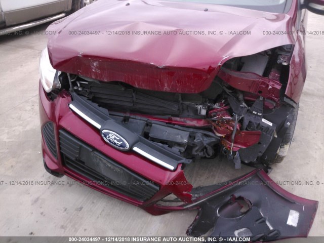 1FADP3K24DL169722 - 2013 FORD FOCUS RED photo 6