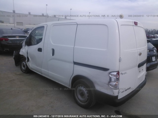 3N63M0YN5HK717951 - 2017 CHEVROLET CITY EXPRESS LS WHITE photo 3