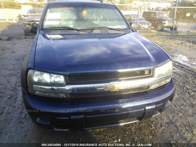 1GNDT134X72278860 - 2007 CHEVROLET TRAILBLAZER LS/LT BLUE photo 6