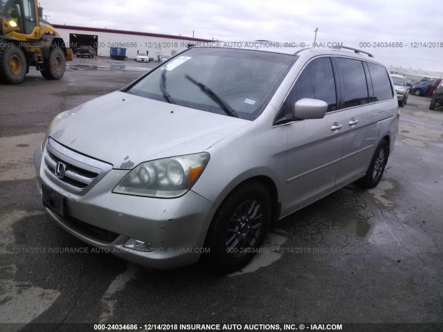 5FNRL38837B036951 - 2007 HONDA ODYSSEY TOURING SILVER photo 2