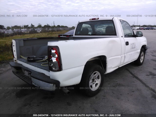 1GCEC14V93Z174819 - 2003 CHEVROLET SILVERADO C1500 WHITE photo 4