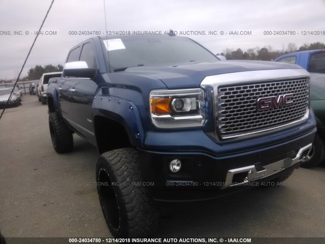 3GTU2WECXFG393558 - 2015 GMC SIERRA K1500 DENALI BLUE photo 1