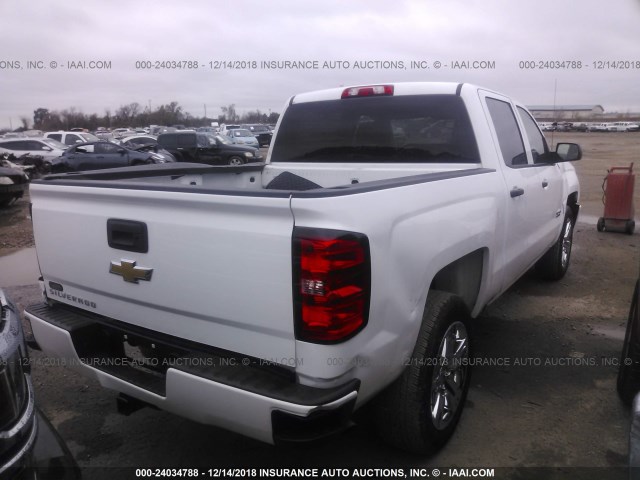 3GCPCPEH4JG450020 - 2018 CHEVROLET SILVERADO C1500 CUSTOM WHITE photo 4