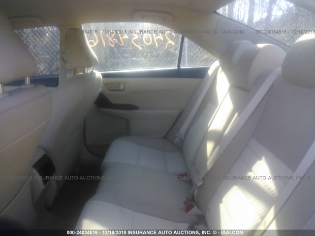 4T4BF1FK0FR446450 - 2015 TOYOTA CAMRY LE/XLE/SE/XSE TAN photo 8