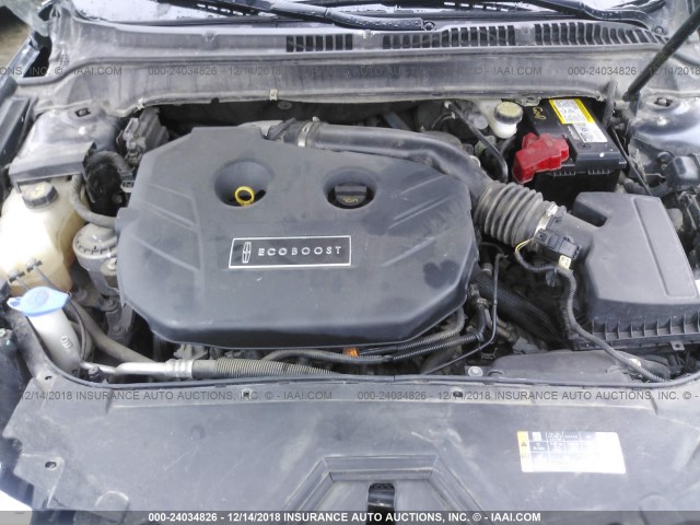 3LN6L2J98DR820483 - 2013 LINCOLN MKZ Կապույտ լուսանկար 10