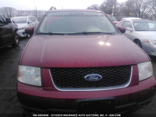 1FMZK05135GA14116 - 2005 FORD FREESTYLE SEL RED photo 6