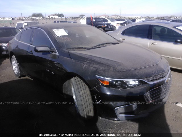 1G1ZB5ST0GF238999 - 2016 CHEVROLET MALIBU LS BLACK photo 1