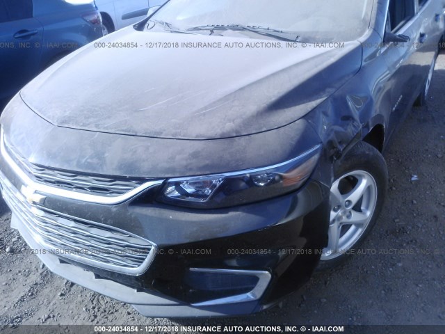 1G1ZB5ST0GF238999 - 2016 CHEVROLET MALIBU LS BLACK photo 6