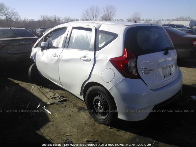 3N1CE2CPXHL377553 - 2017 NISSAN VERSA NOTE S/S PLUS/SV/SL/SR WHITE photo 3