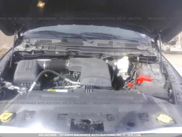 1C6RR6JG0ES439763 - 2014 RAM 1500 LARAMIE BLACK photo 10