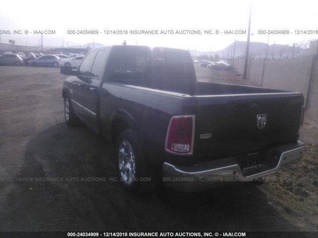 1C6RR6JG0ES439763 - 2014 RAM 1500 LARAMIE BLACK photo 3