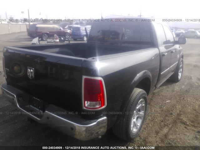 1C6RR6JG0ES439763 - 2014 RAM 1500 LARAMIE BLACK photo 4