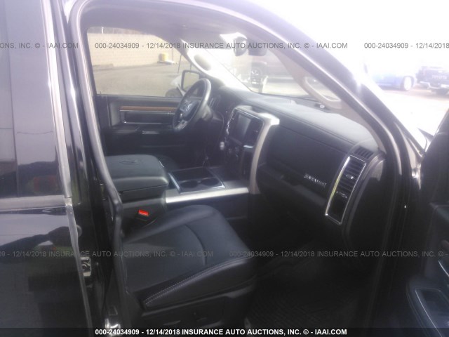 1C6RR6JG0ES439763 - 2014 RAM 1500 LARAMIE BLACK photo 5