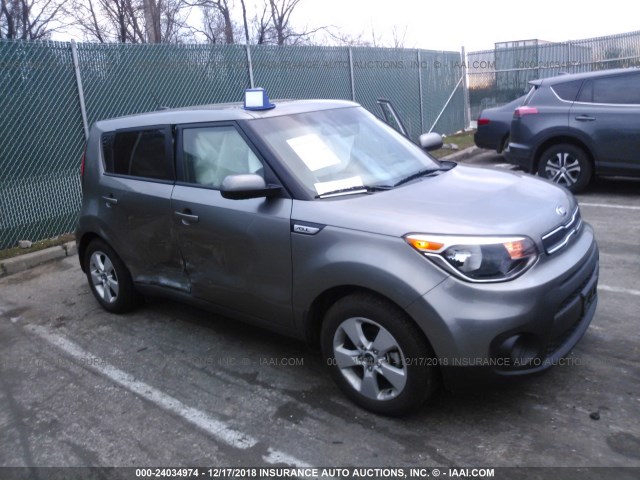 KNDJN2A2XJ7566001 - 2018 KIA SOUL GRAY photo 1