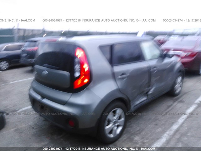 KNDJN2A2XJ7566001 - 2018 KIA SOUL GRAY photo 6