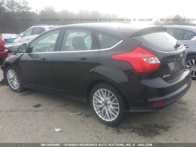 1FADP3N27EL409813 - 2014 FORD FOCUS TITANIUM BLACK photo 3