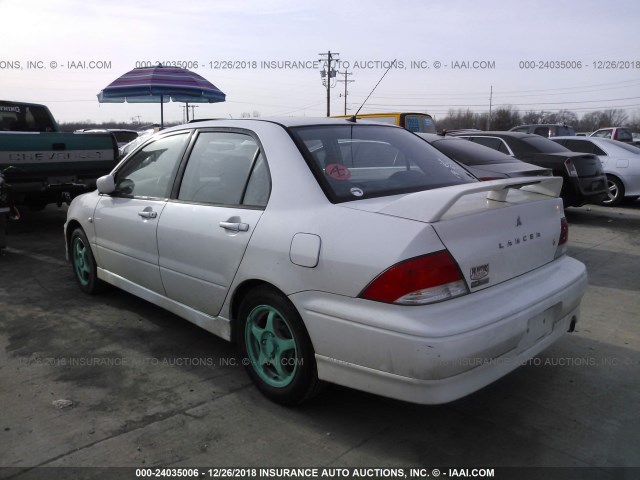 JA3AJ86E93U078582 - 2003 MITSUBISHI LANCER OZ RALLY WHITE photo 3