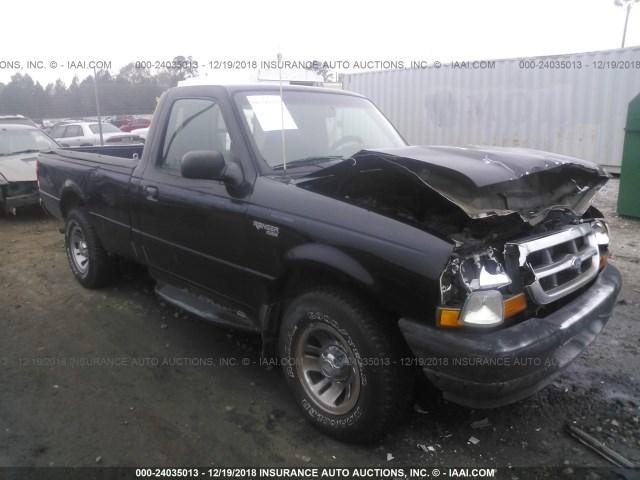 1FTYR10U3WUD06838 - 1998 FORD RANGER BLACK photo 1