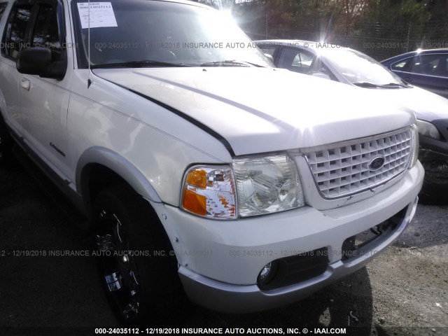 1FMDU75W72ZA92018 - 2002 FORD EXPLORER LIMITED WHITE photo 6