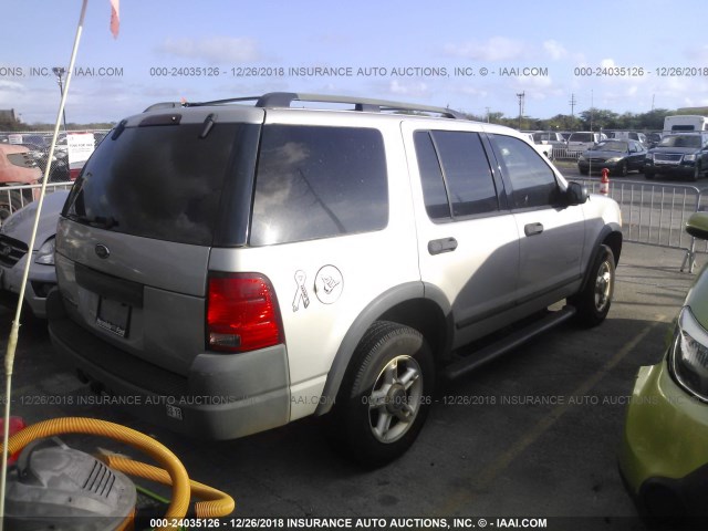 1FMDU62K44ZA05366 - 2004 FORD EXPLORER XLS/XLS SPORT SILVER photo 4