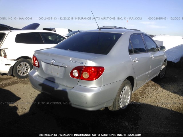 1NXBR32E06Z573938 - 2006 TOYOTA COROLLA CE/LE/S SILVER photo 4