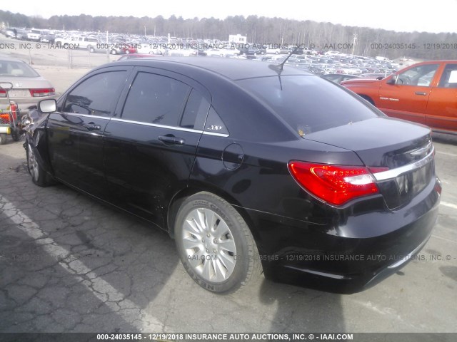 1C3CCBAB8EN213812 - 2014 CHRYSLER 200 LX BLACK photo 3