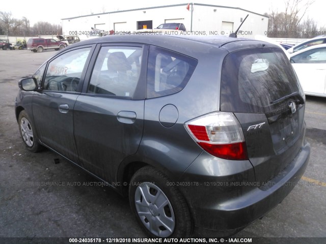 JHMGE8H34DC056460 - 2013 HONDA FIT GRAY photo 3