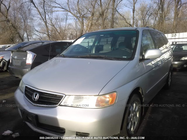 5FNRL18044B077826 - 2004 HONDA ODYSSEY EXL SILVER photo 2