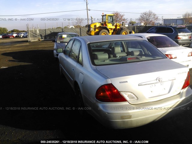 4T1BF28B52U207936 - 2002 TOYOTA AVALON XL/XLS SILVER photo 3